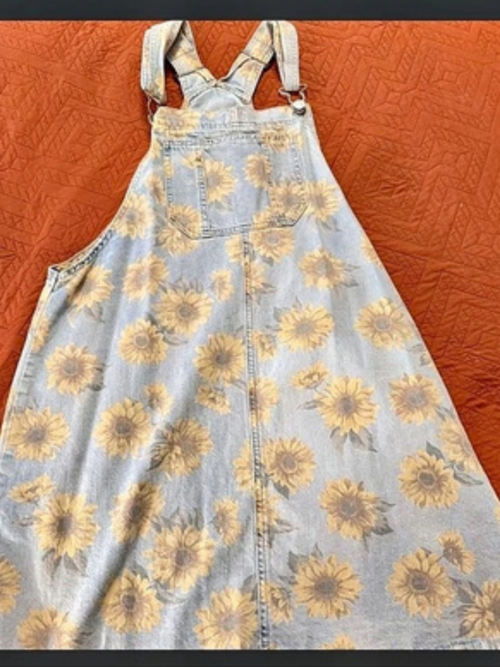 American Eagle Sunflower Overall Dress